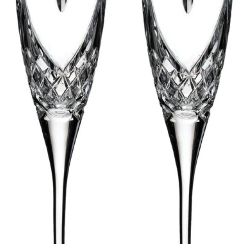 Waterford Crystal Elegant Champagne Flutes Drinkware